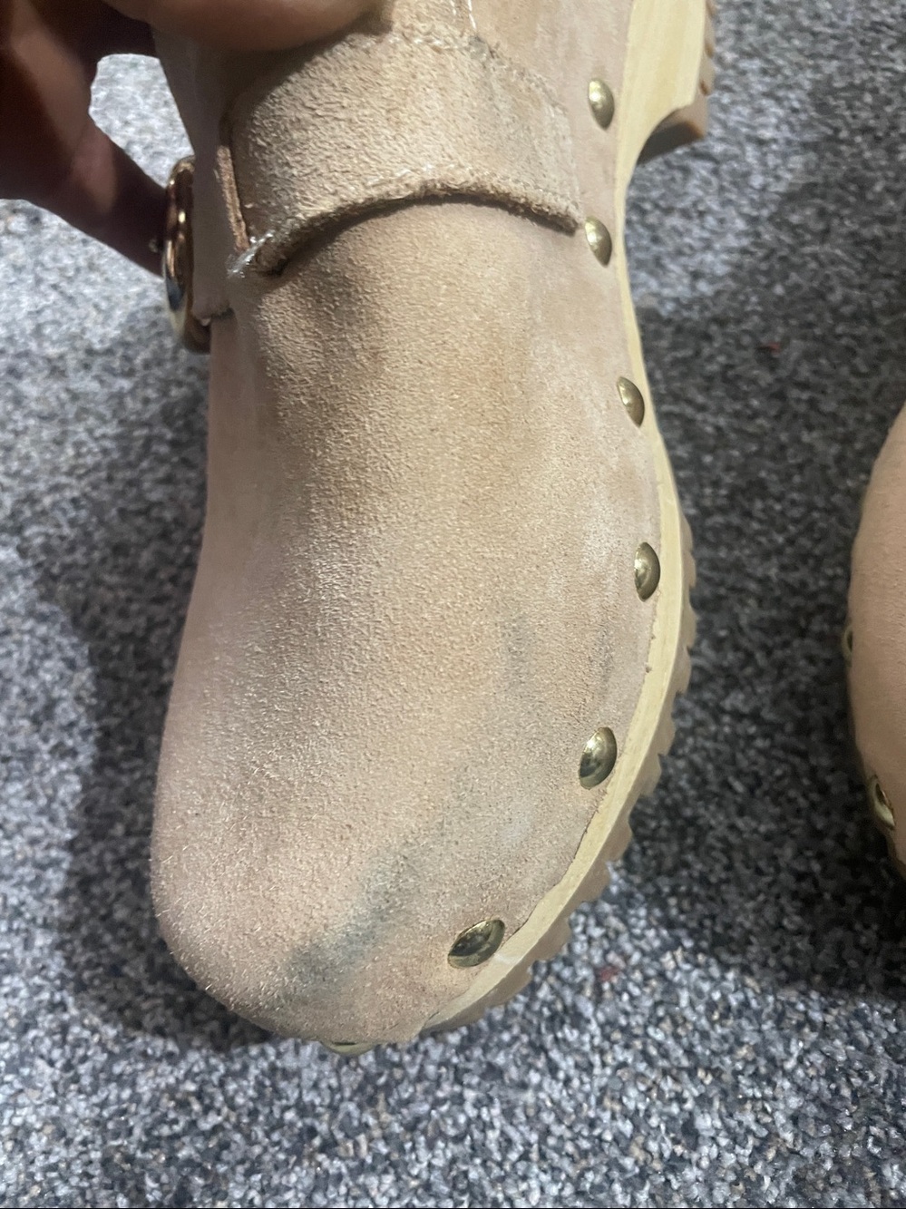 SEE BY CHLOÉ Suede Buckle Clog new needs little cleaning see photos - Picture 6 of 11